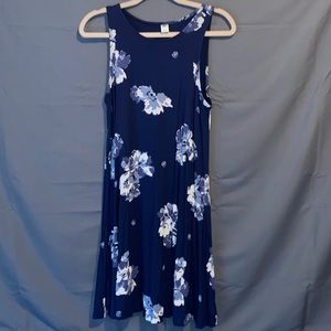 Navy Floral Summer Tank Dress - NWOT